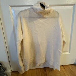 Cream/Ecru NakedCashmere Turtleneck Cashmere Sweater